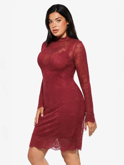 Shapewear Lace Fantasy Mini & Maxi Sculpting Dress Set