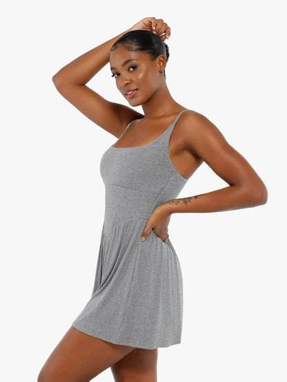 Shapewear Modal Tummy Control Wide-Leg Romper