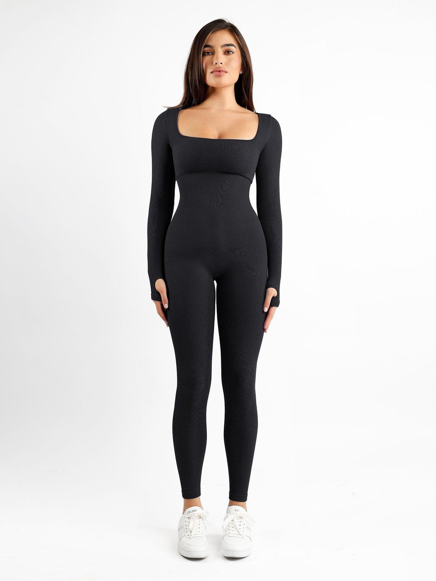 Shapewear Seamless Long Sleeve & Square Neck Sleeveless Jumpsuits