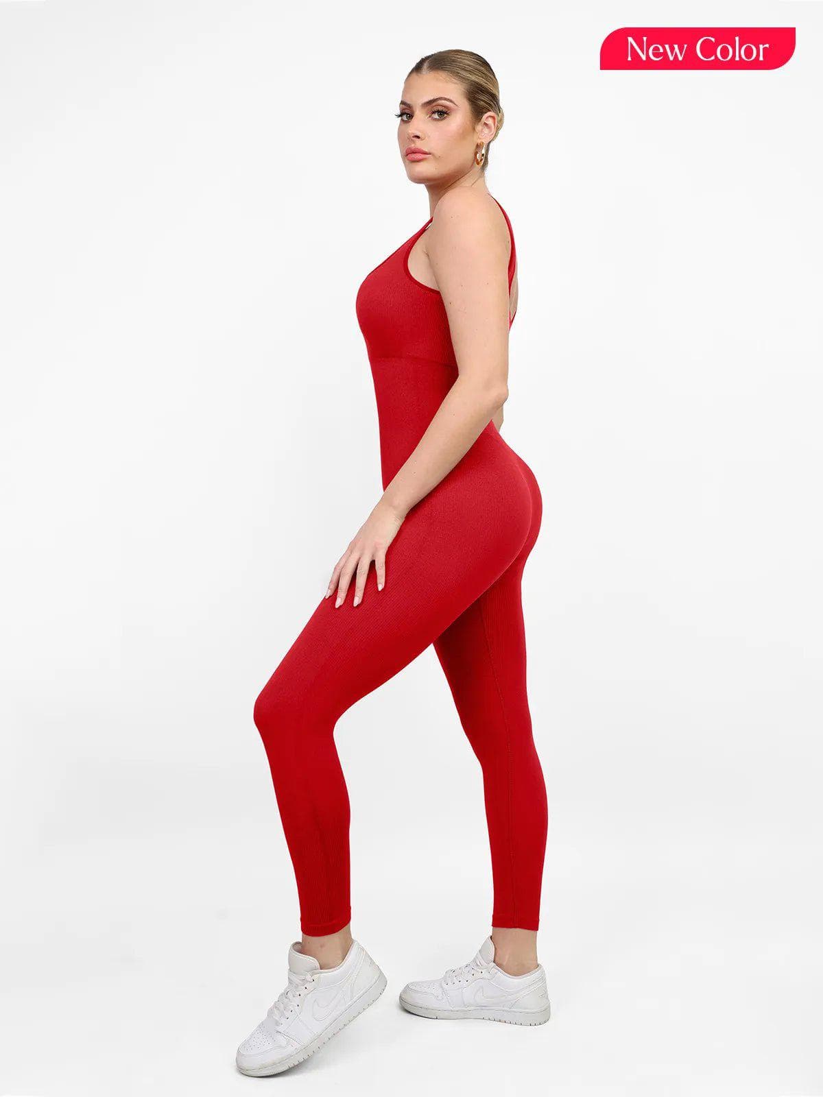 Shapewear Seamless Long Sleeve & Square Neck Sleeveless Jumpsuits