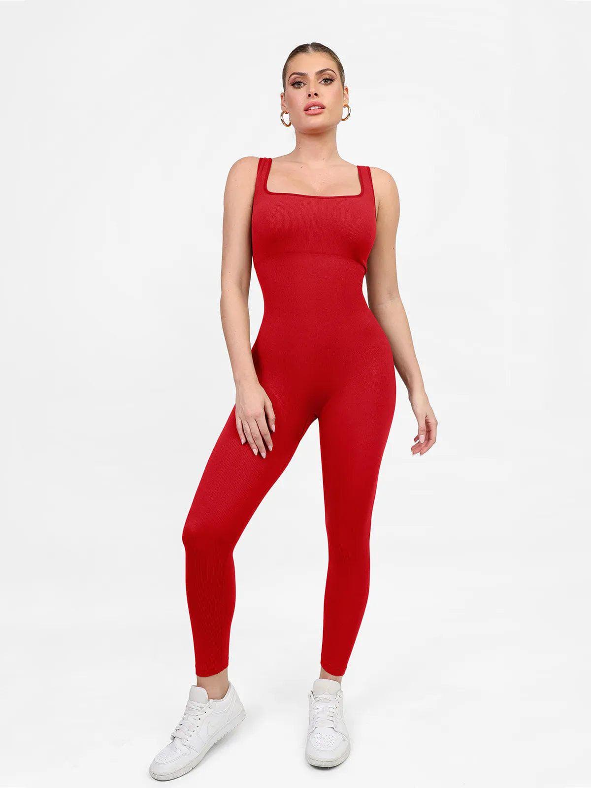 Shapewear Seamless Long Sleeve & Square Neck Sleeveless Jumpsuits