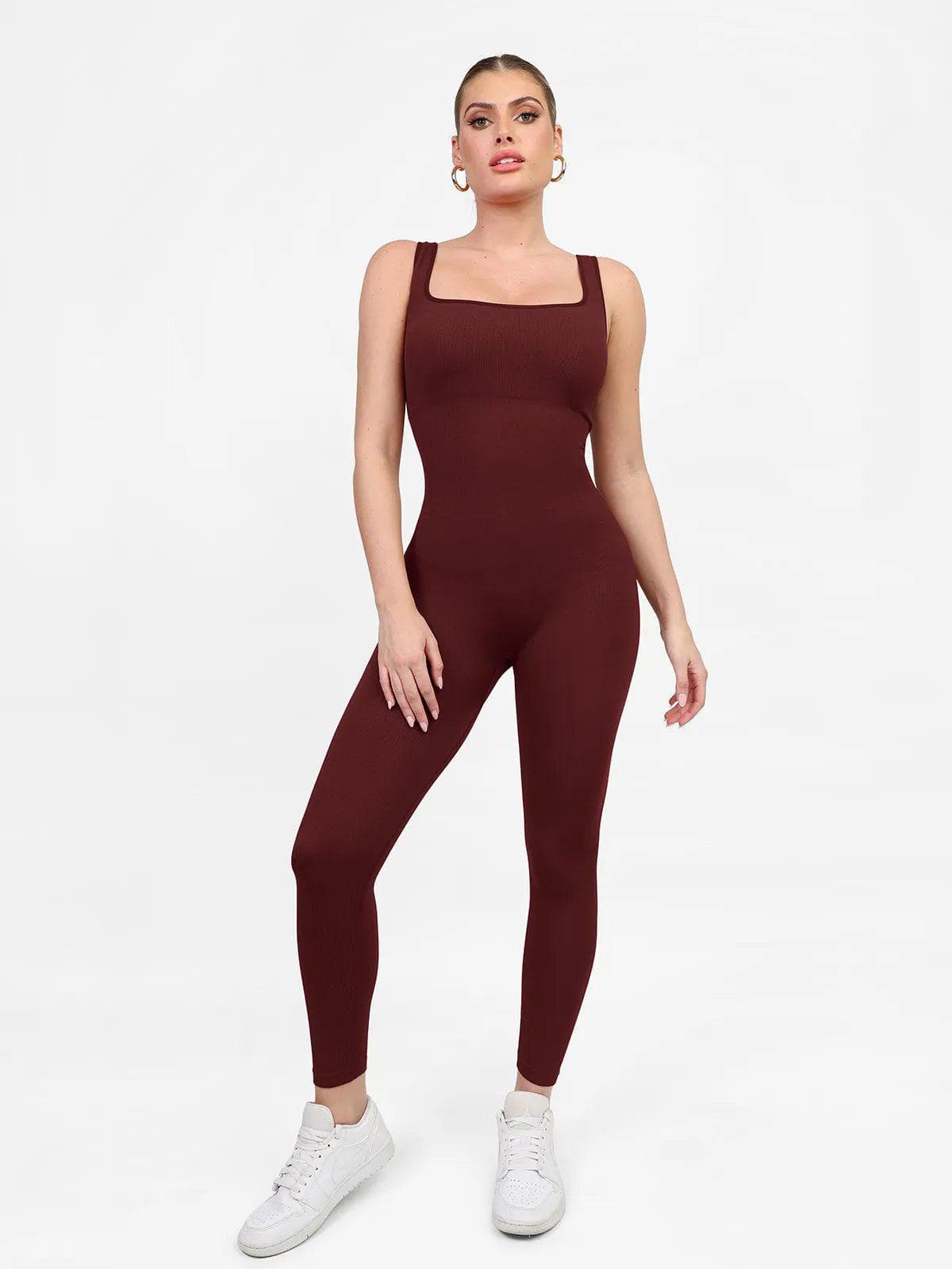 Shapewear Seamless Long Sleeve & Square Neck Sleeveless Jumpsuits