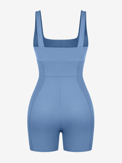 The Shapewear Romper Square Neck Patchwork For Insiders