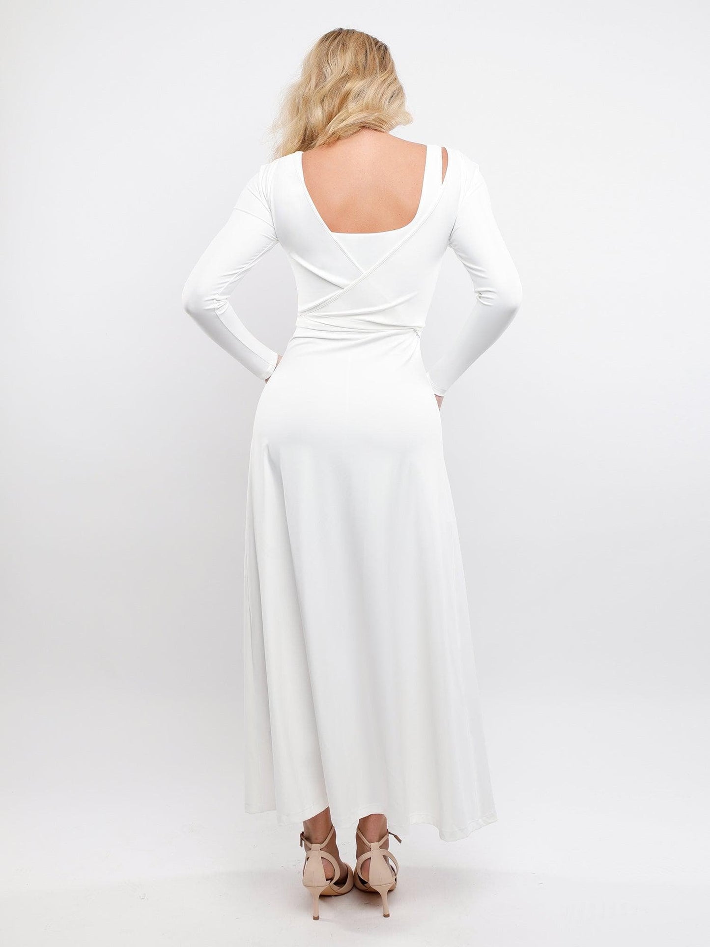 Two-Way Long Sleeve Ballet Wrap Cardigan
