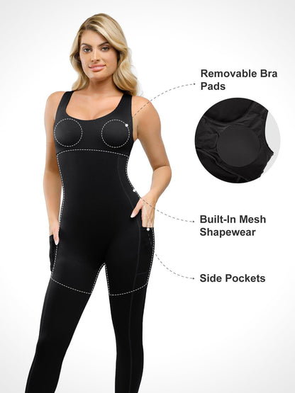 The Shapewear Jumpsuit U-Neck One Piece Thigh Slimming For Insiders